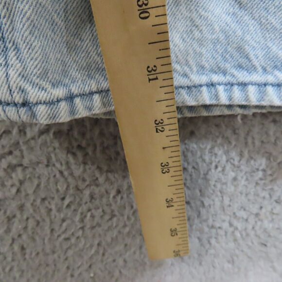 Playboy Pacsun Jeans Womens 26 Blue Denim Bunny Mid Rise Straight Leg Ripped - Picture 10 of 12